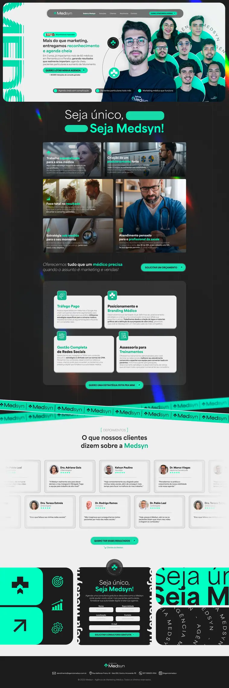 Medsyn · Landing page